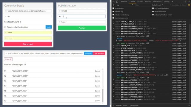 Pub/Sub to Kafka via redux lenses and build JS Apps with Lenses SQL | Lenses for Apache Kafka® смотреть онлайн