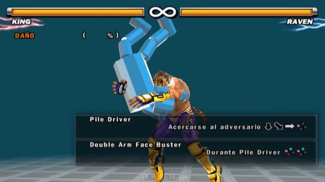 TEKKEN 5 - KING move list, holds, combos, 10-Hit Combo (PlayStation 2) смотреть онлайн