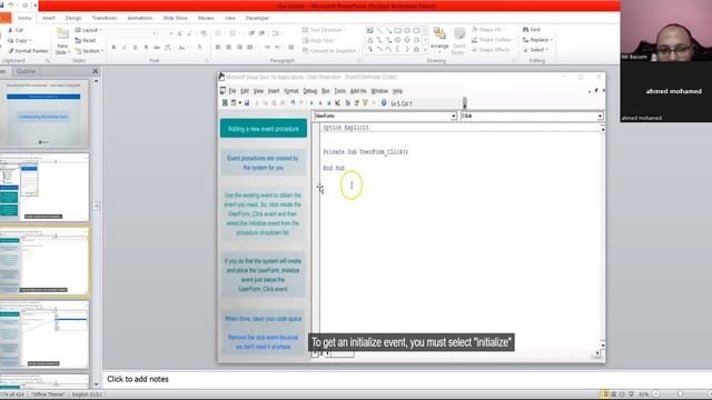 محتوى حصرررري // كورس اكسل تعلم البرمجة Excel Vba( initialize event ) ماهو الحدث وكيف نتعامل معاه смотреть онлайн