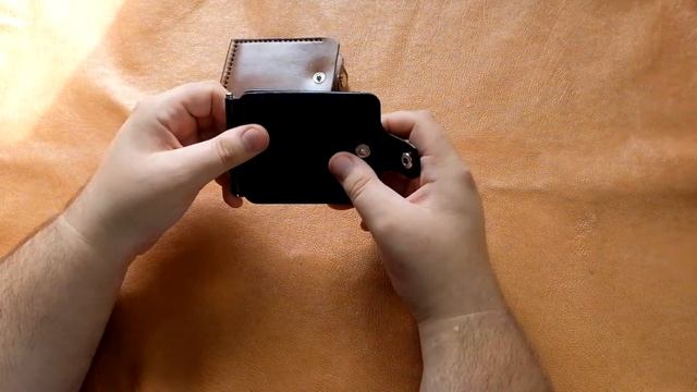 Портмоне ручной работы (кожа "растишка") смотреть онлайн