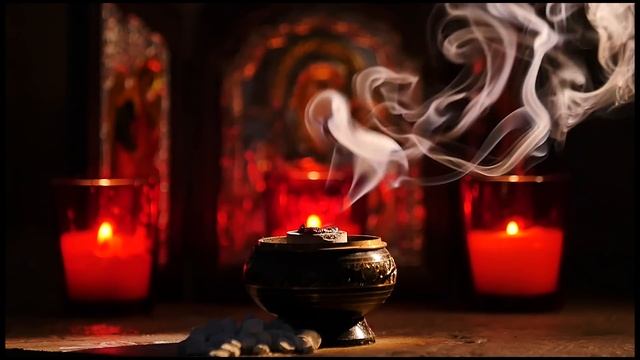 Devotion And Prayer Video With Icon, Religous Incense & Church Candles.