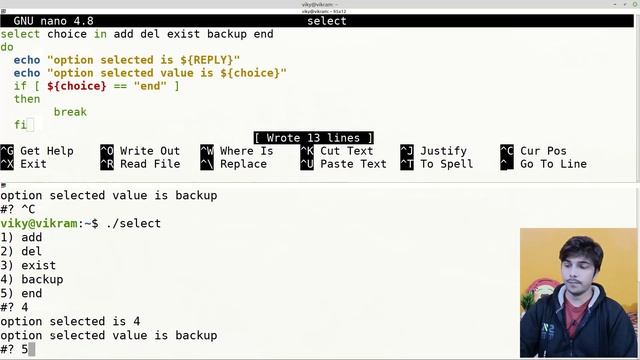 select loop in shell scripting | PS3 shell variable | creating menu in shell scripting смотреть онлайн