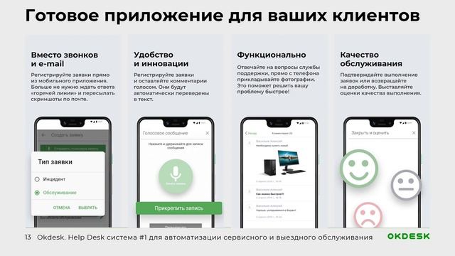 Helpdesk система Okdesk: Почему выбирают? Обзор возможностей