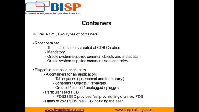 Oracle 12c Administration Demo Session | BISP Trainings смотреть онлайн