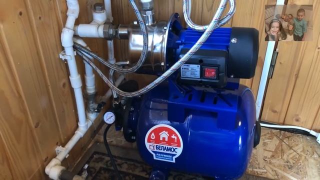 УСТАНОВКА (ПОДКЛЮЧЕНИЕ) НАСОСНОЙ СТАНЦИИ БЕЛАМОС. смотреть онлайн