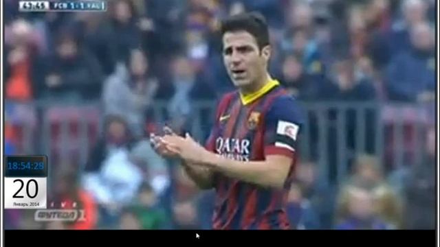 Чемпионат Испании 2013 14 Барселона 1 1 Валенсия Парехо смотреть онлайн