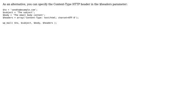 Wordpress: Is there a way to send HTML formatted emails with WordPress' wp_mail() function? смотреть онлайн