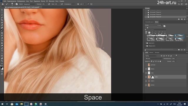 Обработка цветного фото под фотокерамику (No comments) смотреть онлайн