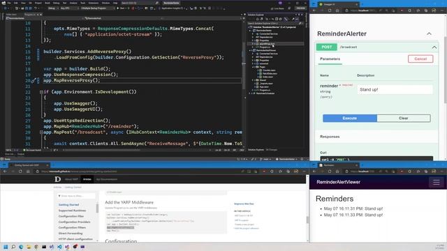 Minimal API, SignalR & YARP смотреть онлайн