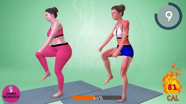 Zumba Dance Workout for Arms + Legs + Belly + Hips | 7 DAY CHALLENGE смотреть онлайн