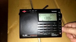7.07.2019.  Сравнение  приемников Tecsun PL~660 и  Prunus на частоте 1386 кГц .