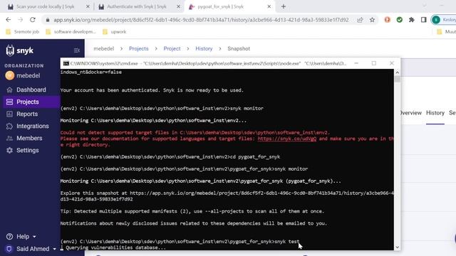Snyk cli and Vscode ide setup смотреть онлайн