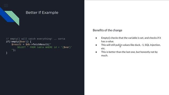 Get your ifs right - PHP Tips - #PTFTWWTBT смотреть онлайн