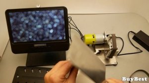 Линзовидная ЗАТОЧКА НОЖА на мини гриндере с Алиэкспресс | Заточка ножа в линзу под микроскопом