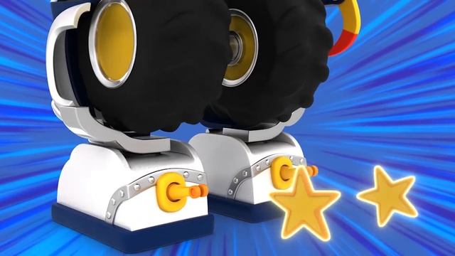 EVIL ROBOT shoots SLIME all over CAR CITY | RoboFuse - Superhero Rescue | Trucks Videos for Childre смотреть онлайн
