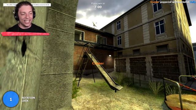 I ALMOST ATE HIM In Gmod Prop Hunt! смотреть онлайн