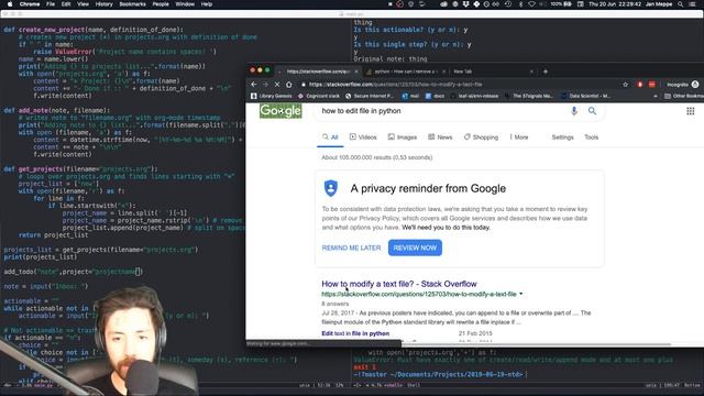 Nothing Things Done (NTD) in Python/Emacs/Vim part 1 смотреть онлайн