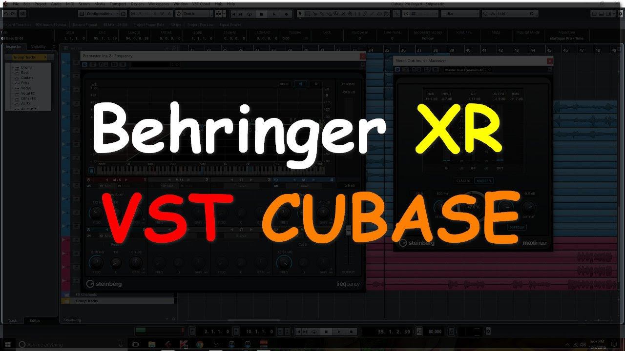 Настройка Behringer X Air XR + VST Cubase ч3