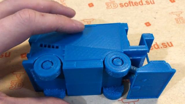 3Д печать миниатюры ледозаливочной машины Zamboni  - Softed.su