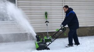 Аккумуляторная лопата GreenWorks G-MAX 40V и снегоуборщик 40V. Обзор