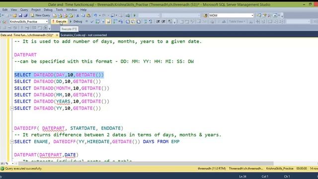 Basics of Date Time Functions and real-time usage смотреть онлайн