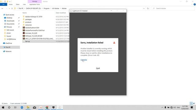 Adobe Lightroom Installing Solved and Error code 127 смотреть онлайн
