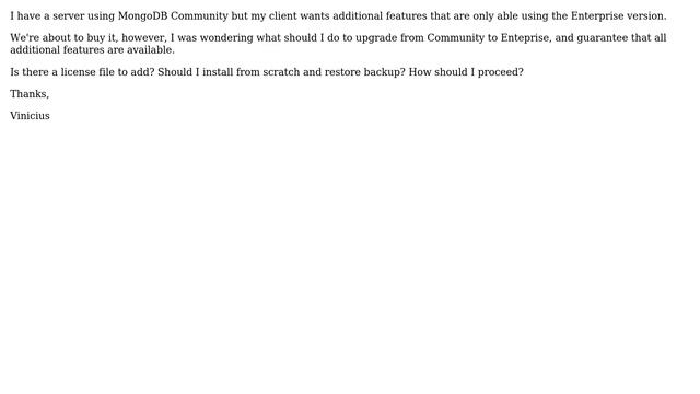 Databases: Upgrade MongoDB Community to Enterprise смотреть онлайн
