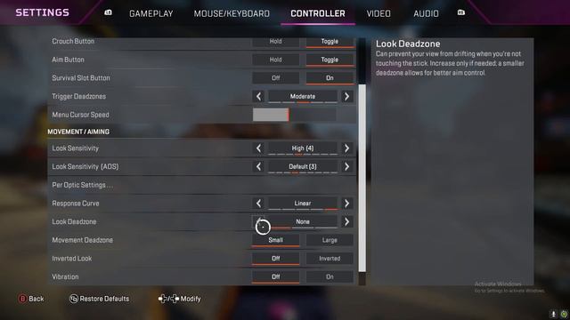 Linear NONE DeadZone Stick Drift FIX in Apex Legends 2024 смотреть онлайн