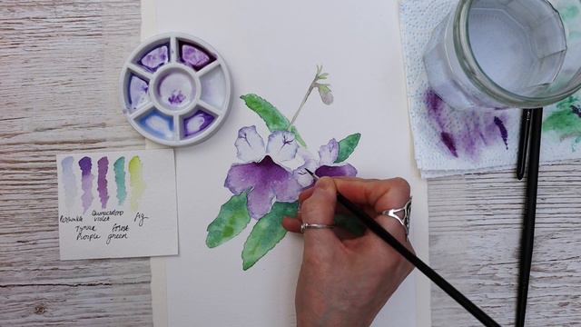Botanical Painting Tutorial смотреть онлайн
