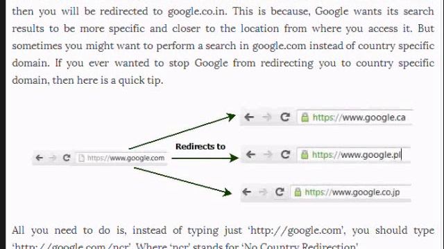 How to stop Google.com from redirecting to Country specific domains? смотреть онлайн