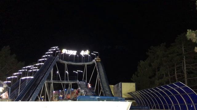 Анапа, вечер, парк развлечений. смотреть онлайн