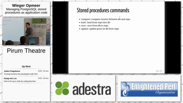 Day 2: Pirum Theatre: Wieger Opmeer - Managing PostgreSQL Stored Procedures as Application Code смотреть онлайн