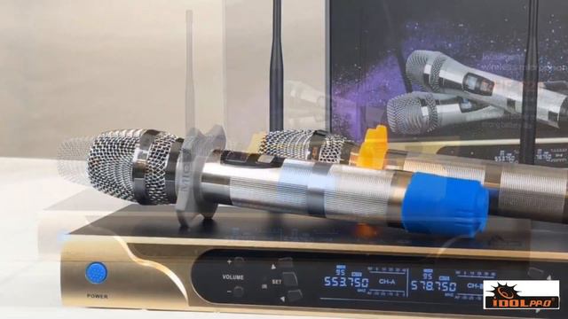 IDOLPRO UHF-626 Dual Channel Wireless Microphones With New Digital Technology NEW 2020 смотреть онлайн