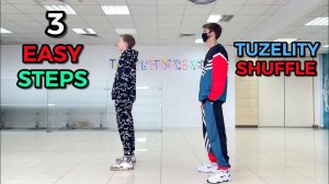3 EASY SHUFFLE STEPS ❗️STAR DANCING 5 MIN  TUZELITY SHUFFLE ⭐️