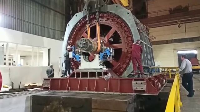Установка ИГЭД 15000 на подшипниковые опоры. смотреть онлайн