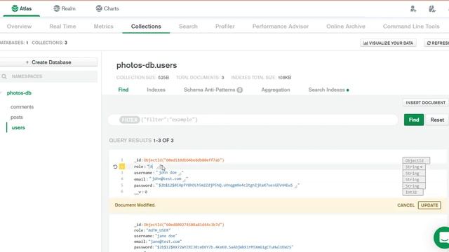 update role to admin manually in mongodb смотреть онлайн