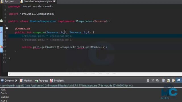 Tutorial Java 7 SE Avanzado - 11 Comparator смотреть онлайн