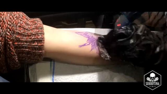 ANNA SUBBOTINA Tattoo - Rose with geometry смотреть онлайн