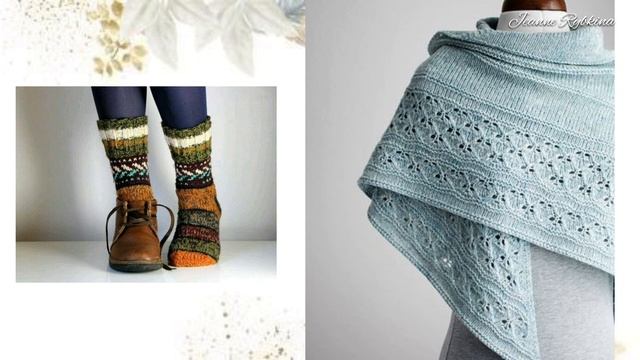 Свяжи себе осень! Дизайнерские осенние вязаные аксессуары - носки, митенки, шарфы, бактусы. смотреть онлайн