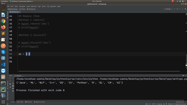 #8 Python3 : Set смотреть онлайн