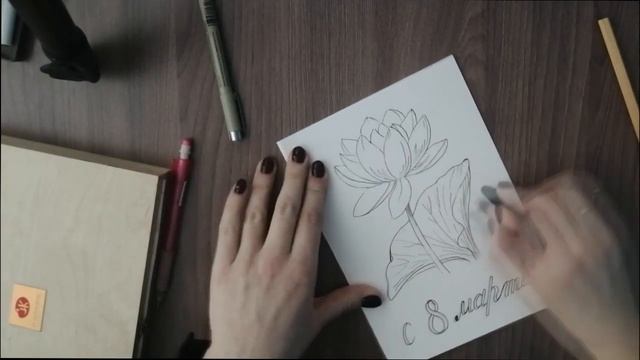 Открытка своими руками. Как нарисовать Лотос/ lotus watercolor смотреть онлайн