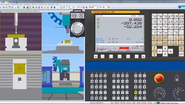 Fanuc 0i MF Tool Offset Setting смотреть онлайн