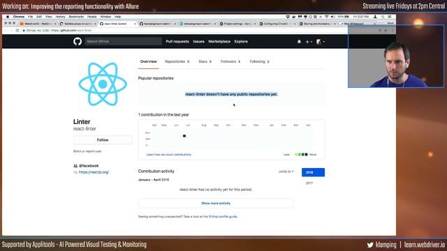 React/WebdriverIO Live Stream #6 - Visible Test Reporting with React and WebdriverIO смотреть онлайн