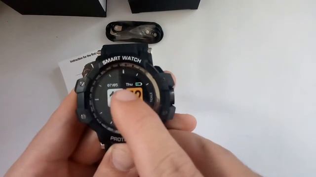 30 дней без подзарядки смарт часы GW68 настройка, обзор, инструкция на русском, тест с водой смотреть онлайн