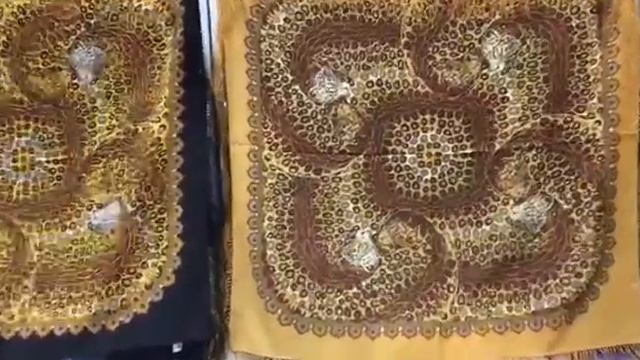 Новинка! Платок шерсть 89/89 «Леопарды» Сотскова Галина смотреть онлайн