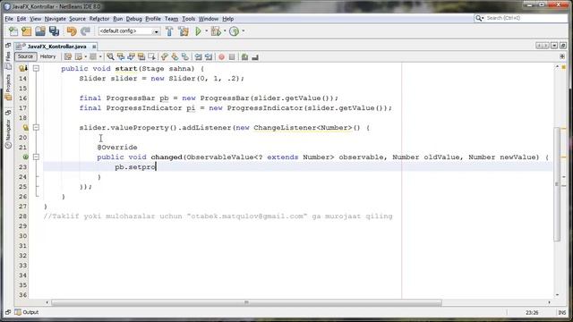 JavaFX da FGI yasash 059 ProgressBar, ProgressIndicator FGI dan qiymat olish смотреть онлайн