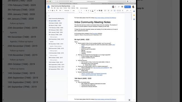 Monday, April 6th, 2019 Bi Weekly Imba Community Meeting смотреть онлайн
