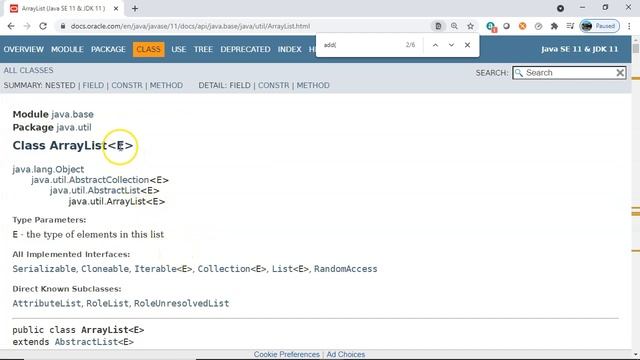 ArrayList typed for E has an add method typed for E as well. (enthuware.ocpjp.v11.2.1305) смотреть онлайн