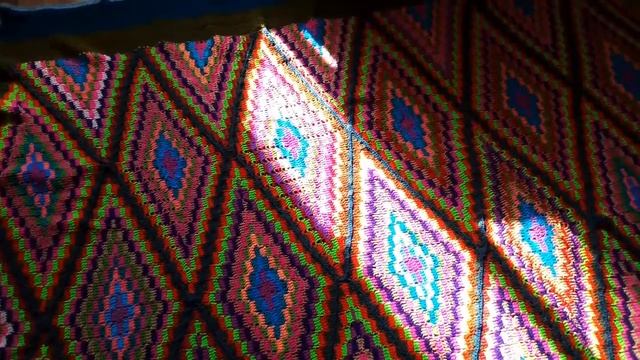 Восточный плед готов. Мое сибирское вязание. смотреть онлайн