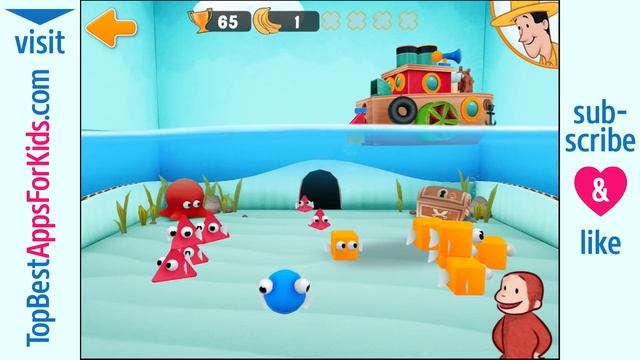 Curious George Game: Curious About Shapes and Colors | Top Best Apps for Kids смотреть онлайн